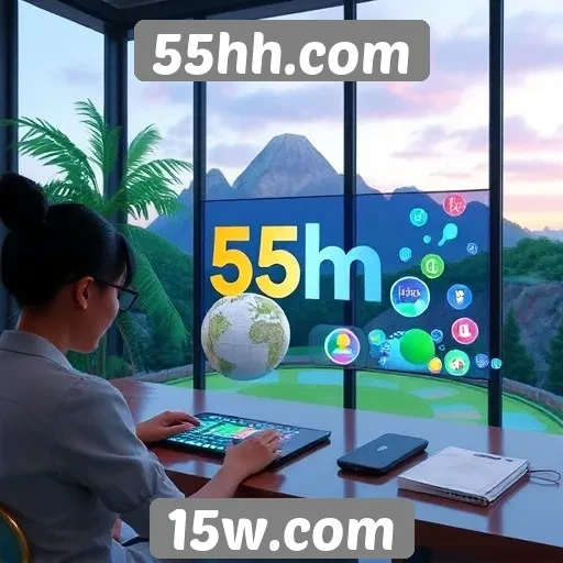 Exploração das funcionalidades interativas do 55hh.com